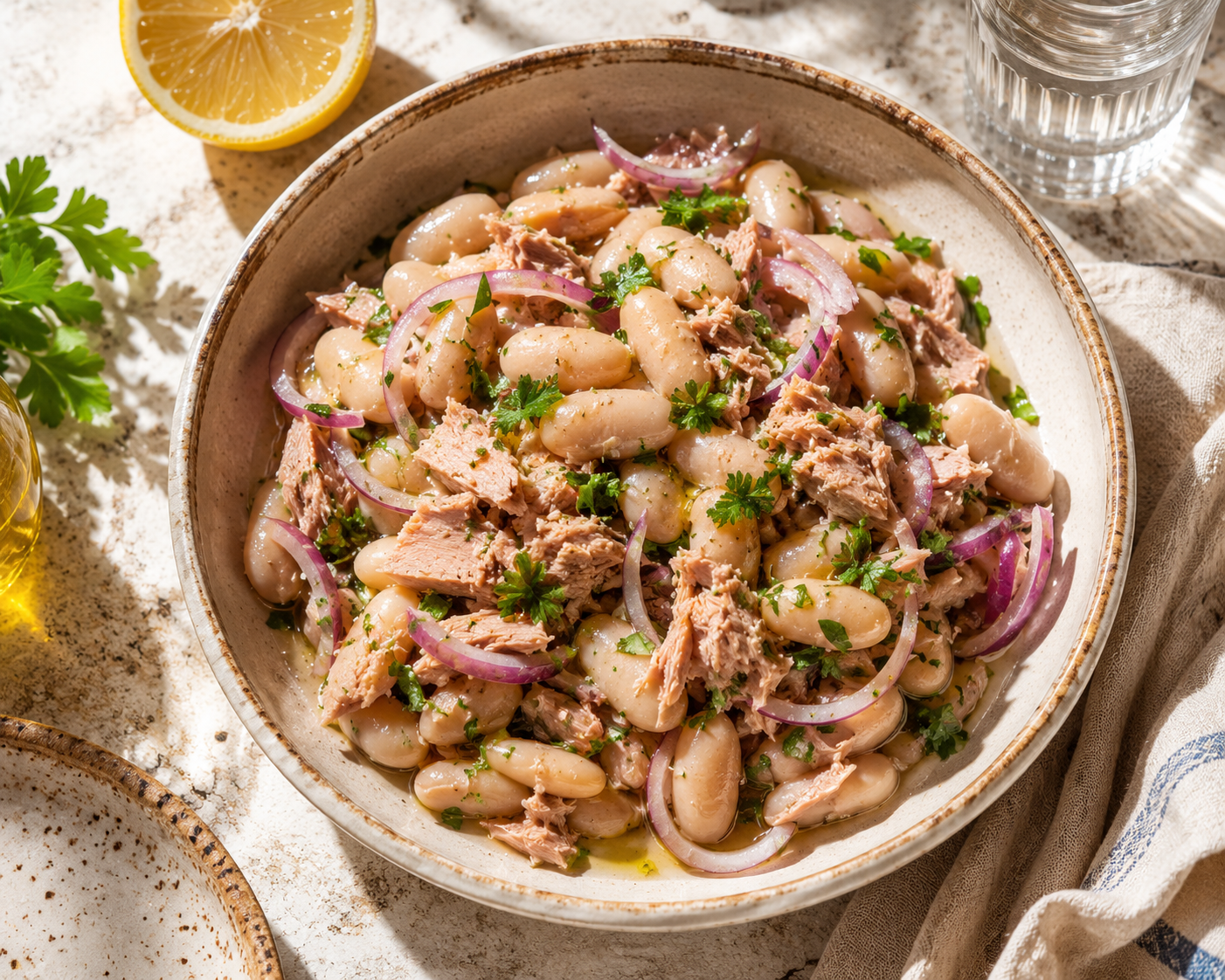 Portuguese White Bean & Tuna Salad with Só Verde Olive Oil