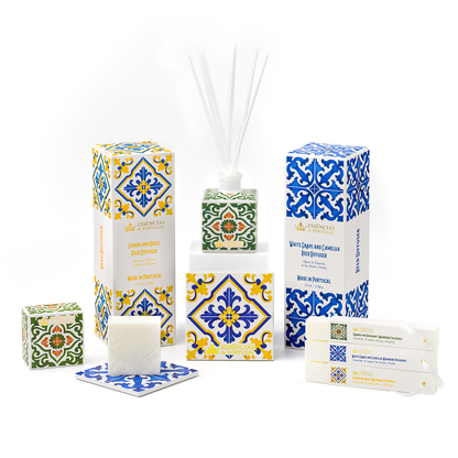 Azulejo Decorativo - Azulejos de Portugal - Uva Branca & Camélia