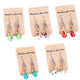 Cork and ceramic beads handmade earring ER-151-MIX-5