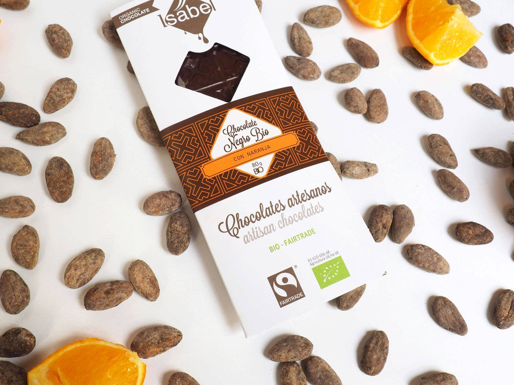 BIO DARK Chocolate with ORANGE (Box of 10 units)