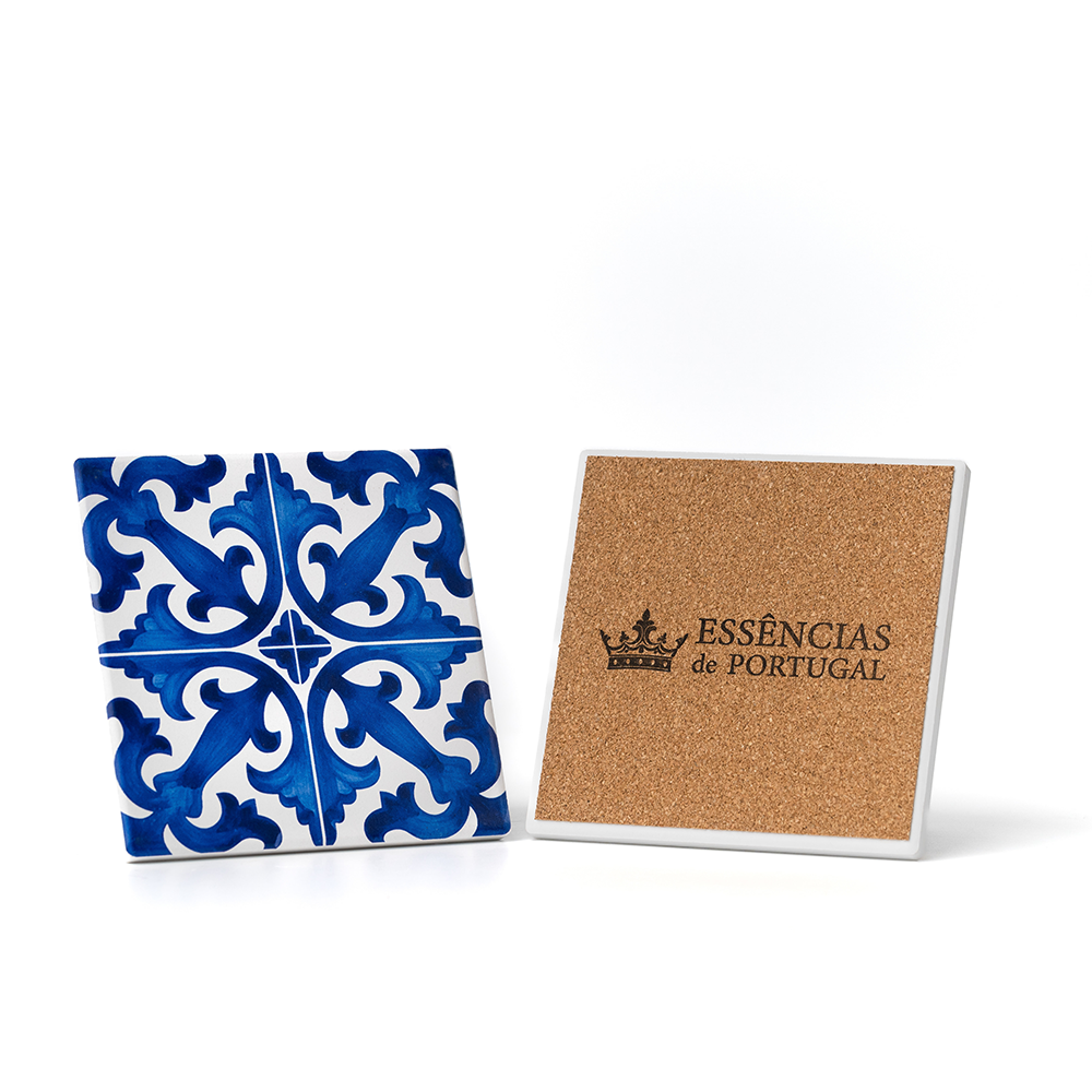 Azulejo Decorativo - Azulejos de Portugal - Uva Branca & Camélia