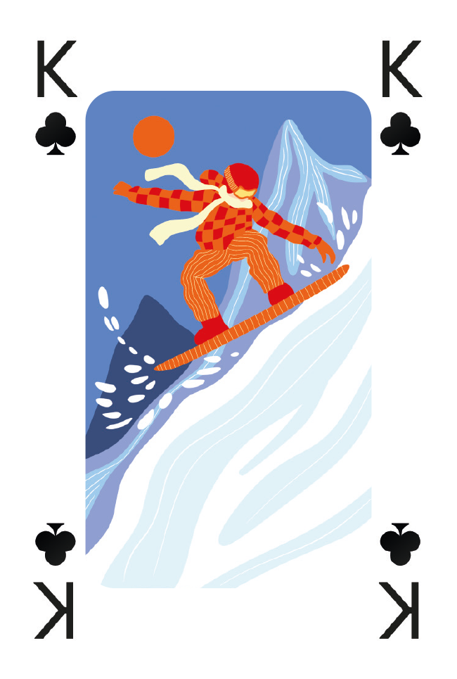 A-journal stationery Fabrique Playing Cards - Winter