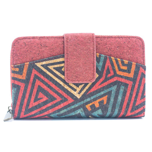 All cork women card wallet Colors cork Mini-Flap Printed