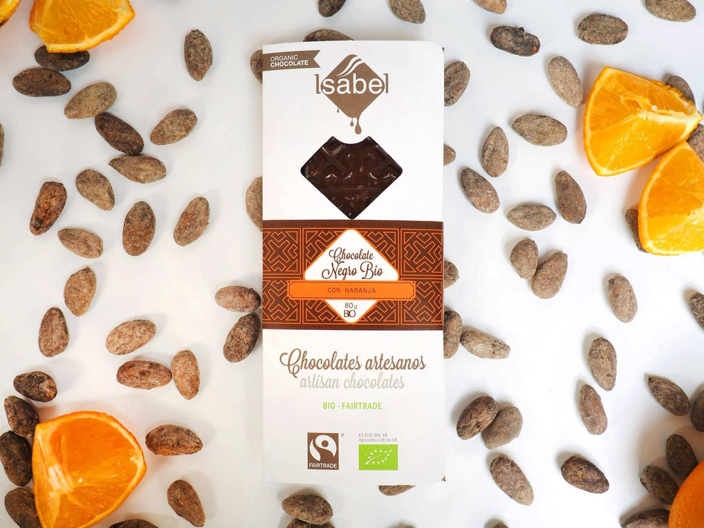 BIO DARK Chocolate with ORANGE (Box of 10 units)