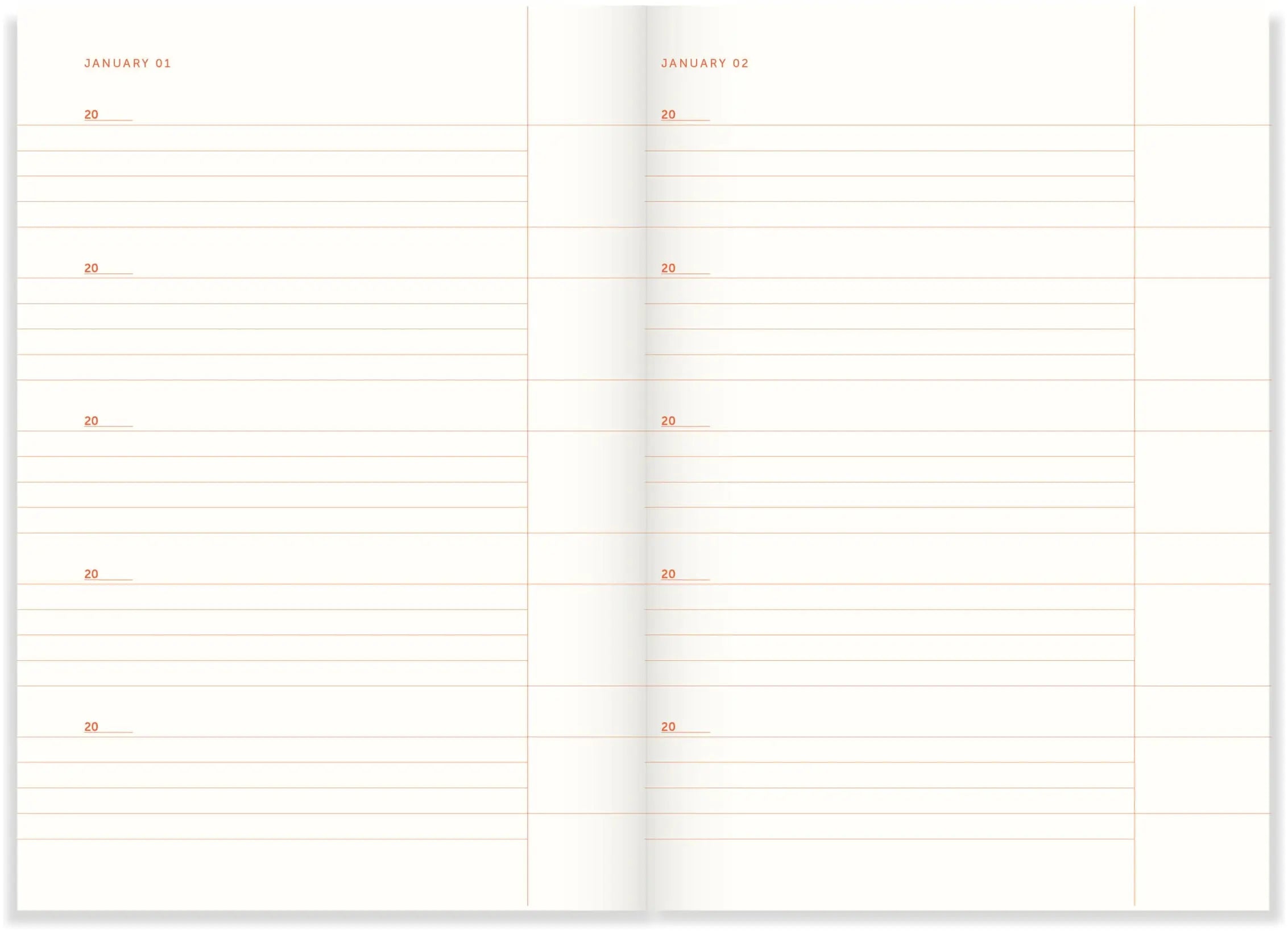 A-journal stationery A-journal X Curiositeas One Line A Day