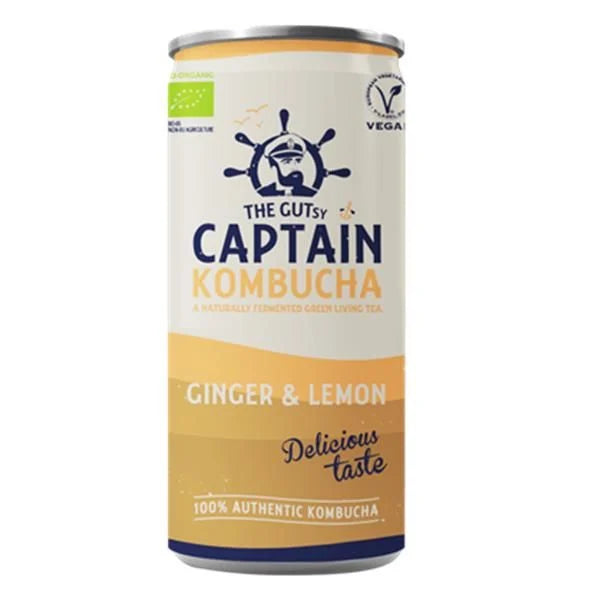 Captain Kombucha Ginger & Lemon (organic) 250 Ml