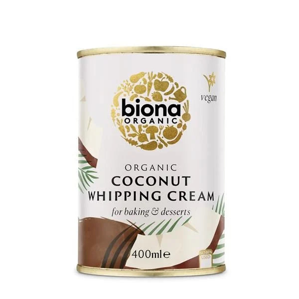 Creme de chantilly de coco biológico Biona 400 ml