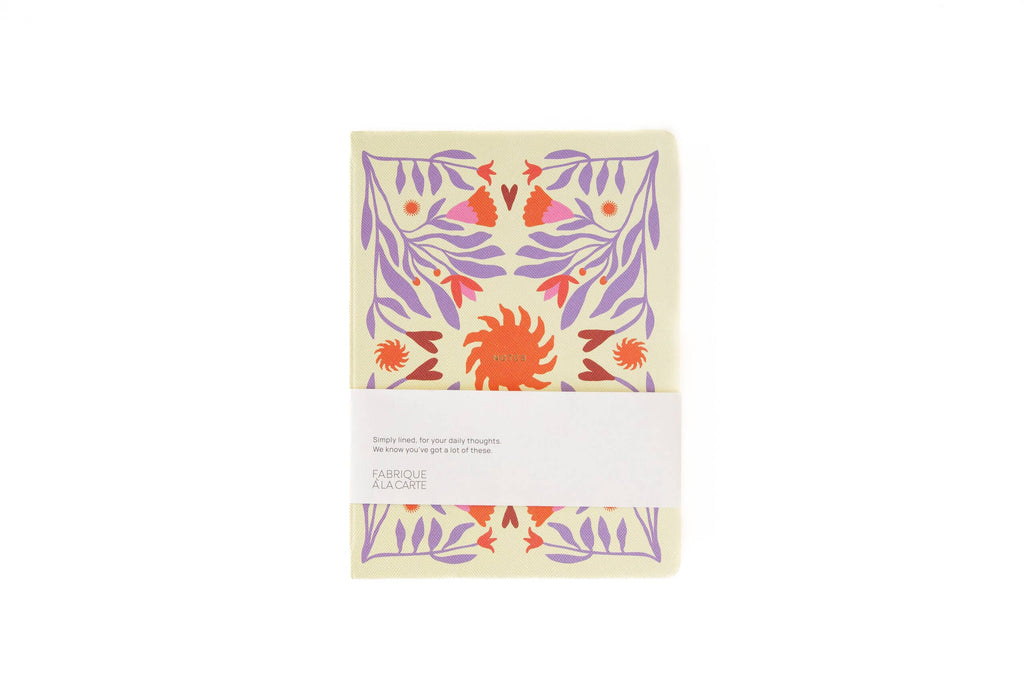 A-journal stationery Fabrique Notebook Sun Beige Lavender