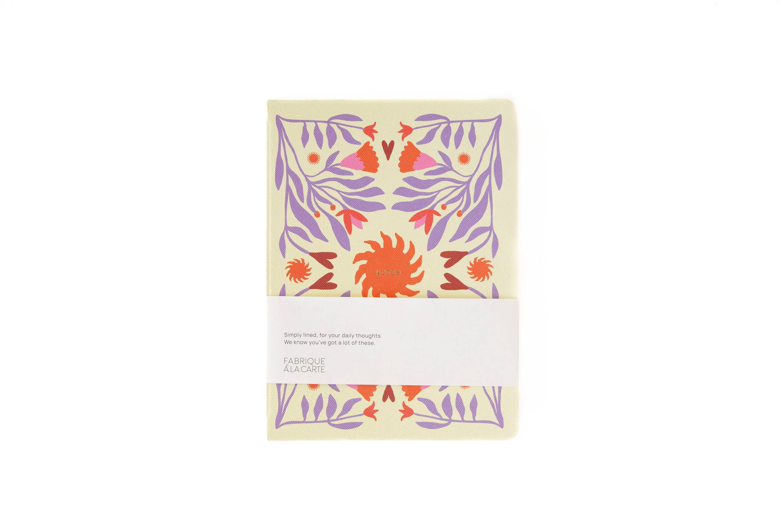 A-journal stationery Fabrique Notebook Sun Beige Lavender