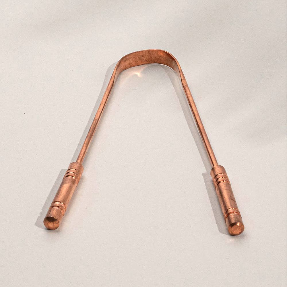 Limpador de língua Ayurveda specialist bv - Com pegas (cobre)