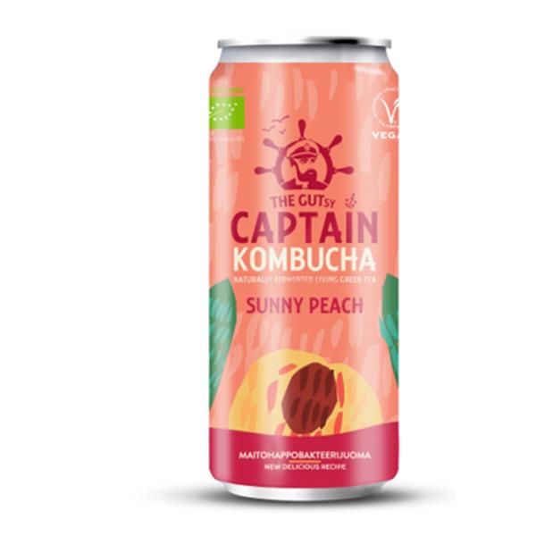 Captain Kombucha Peach (organic) 250 Ml