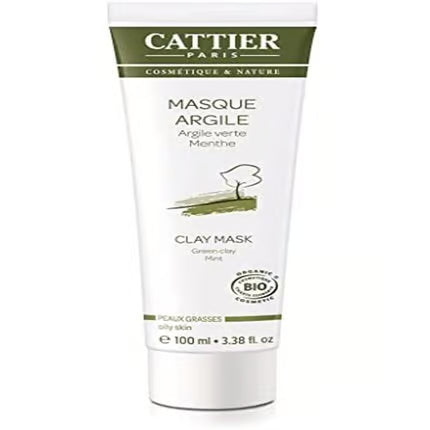 Máscara Cattier de Argila Verde Orgânica para Pele Oleosa 100ml