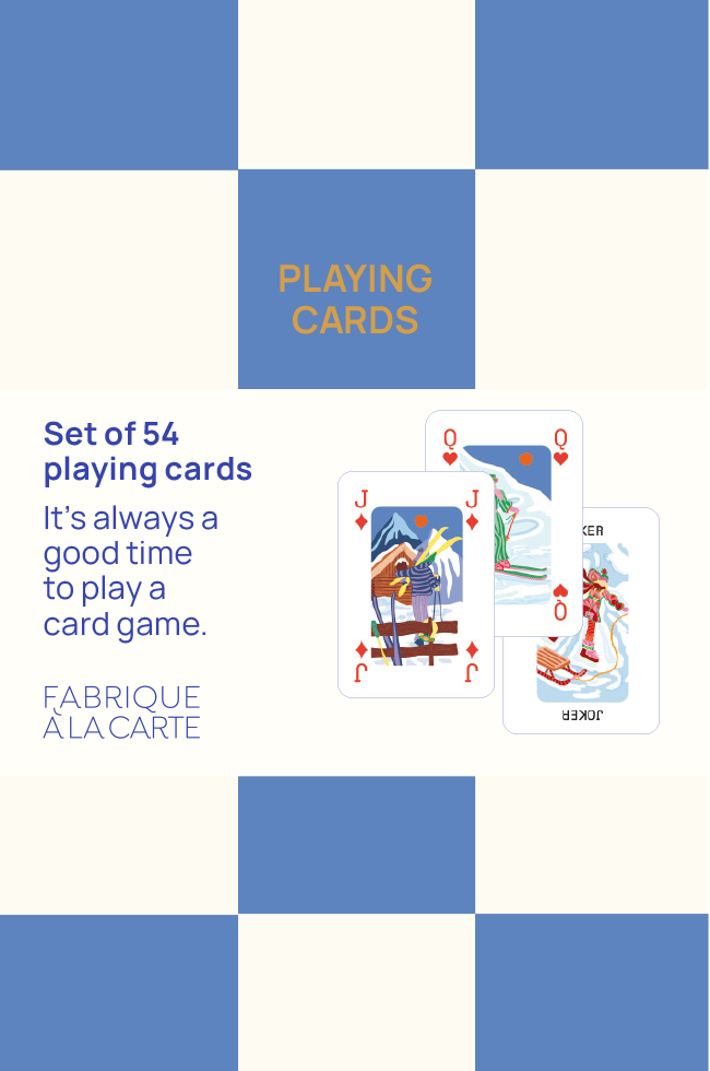 A-journal stationery Fabrique Playing Cards - Winter