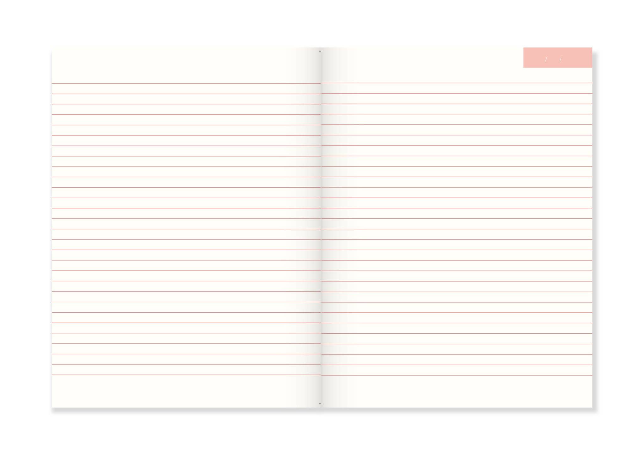 A-Journal Notebook - Arty - Red Pink