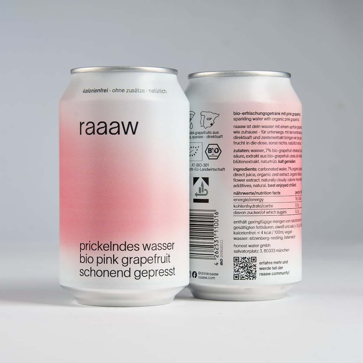 Raaaw organic pink grapefruit