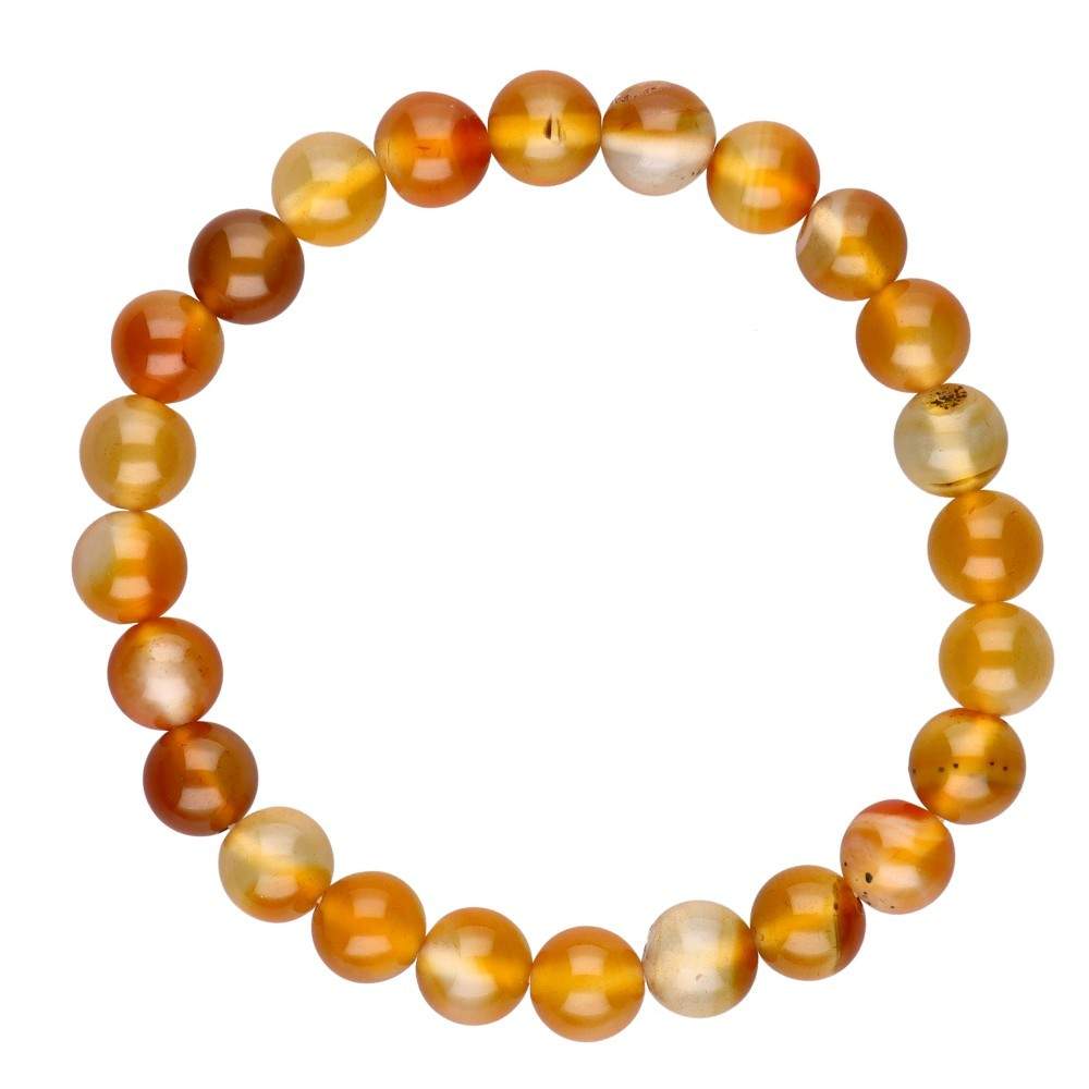 8mm Carnelian Bracelet