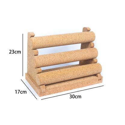 Cork Triple-layer Bracelet Display Stand - L-1000