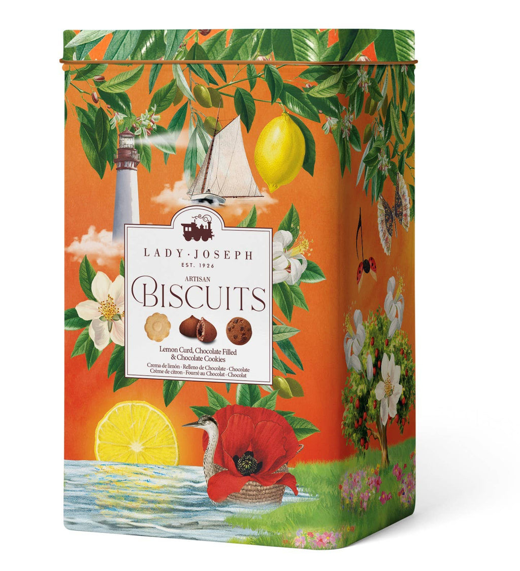 Assorted cookies in gift tin