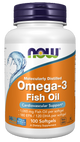 Omega-3 Fish Oil, Molecularly Distilled Softgels