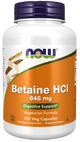 Betaine HCl 648 mg Veg Capsules